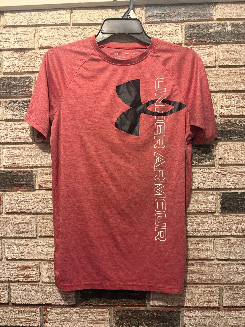 Under Armour Red Short-Sleeve Logo Performance Tee